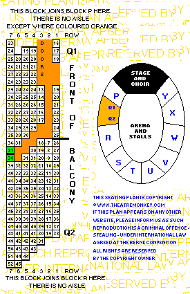 Royal Albert Hall circle Q value seating plan