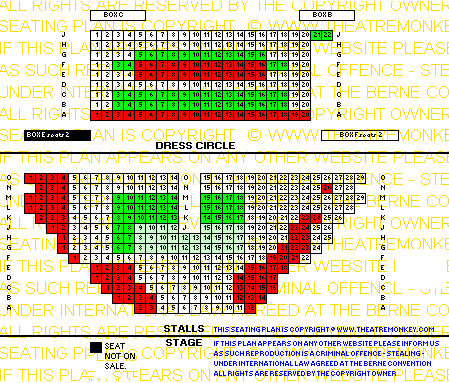 Duchess Theatre seating plan