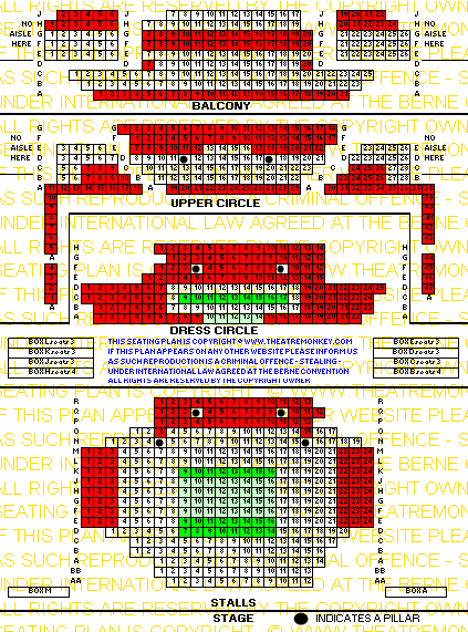 zlyricmar17.gif Lyric Theatre, Shaftesbury Avenue value seating plan