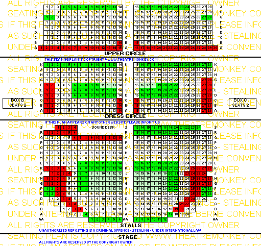 zphoenixmonwedfeb20.gif Phoenix Theatre value seating plan Monday to Wednesday from February 2020