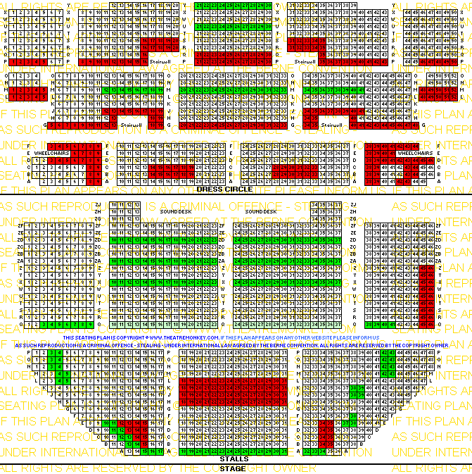 Apollo Victoria seating advice plan weekends