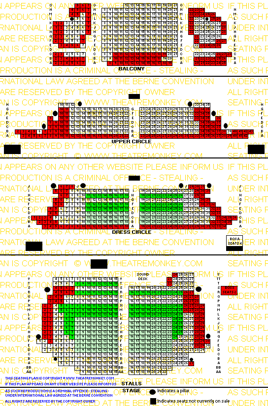 Palace Theatre value seating plan