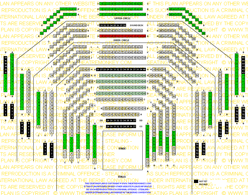 Bridge Theatre value seating plan