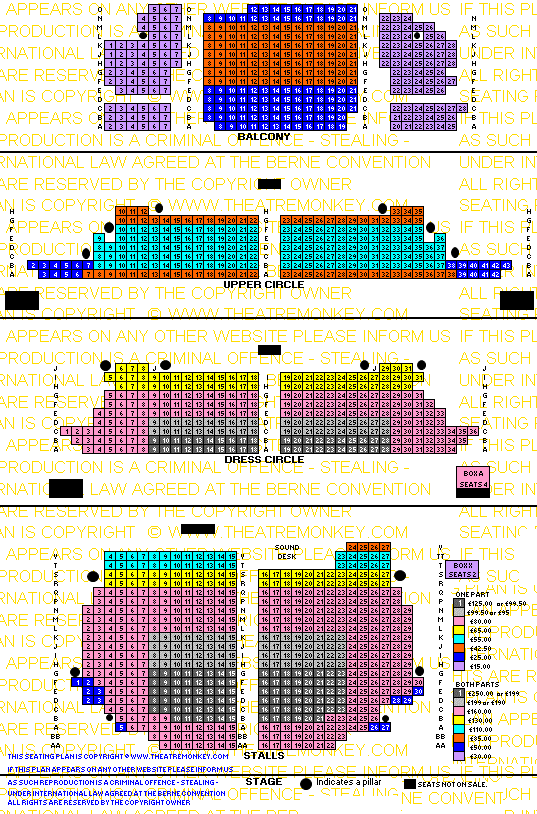 Palace Theatre price seating plan