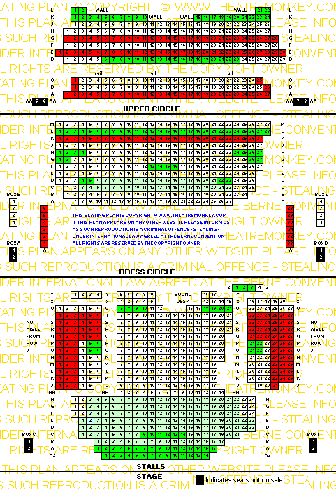 Aldwych Theatre value seating plan