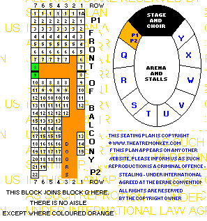 Royal Albert Hall circle P value seating plan