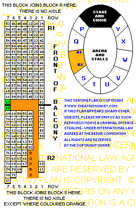 Royal Albert Hall circle R value seating plan