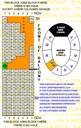 Royal Albert Hall circle S value seating plan