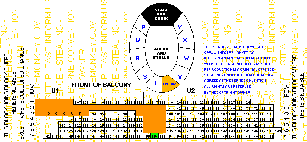 Royal Albert Hall circle U value seating plan