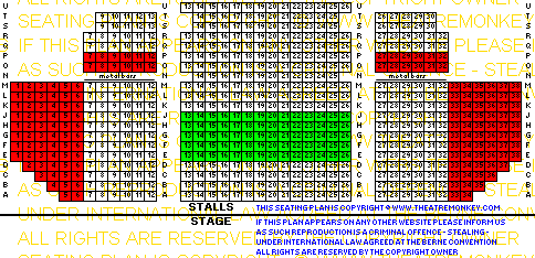 Mermaid Theatre Seating Plan Mermaid Conference Venue seating plan