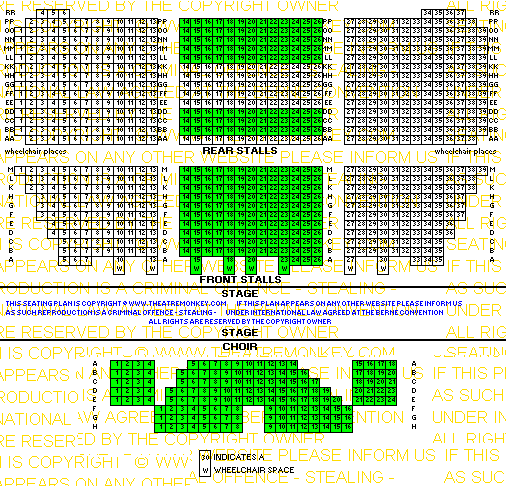 Queen Elizabeth Hall value seating plan