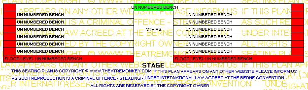 Royal Court Theatre upstairs value seating plan alternative