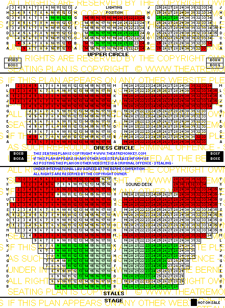 zshaftesburyweekoct19.gif Shaftesbury Theatre value seating plan week days