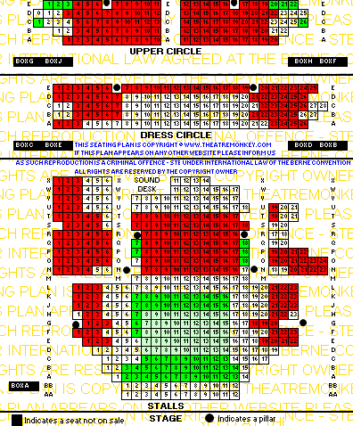 zgarrickdec20.gif Garrick Theatre seating plan showing value for money