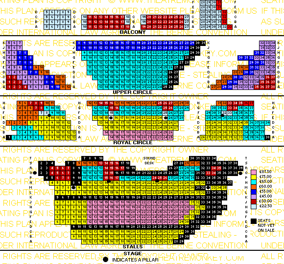zhermajestyscolweekmay21.gif Her Majesty's Theatre prices seating plan week days
