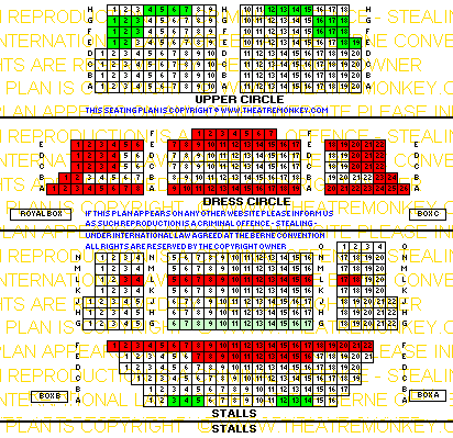 St Martin's Theatre value seating plan weekends