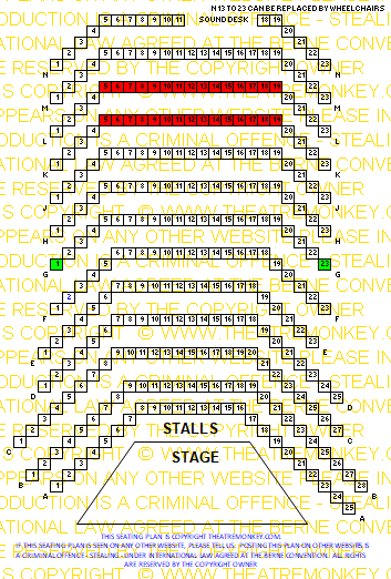 Other Palace Theatre value seating plan