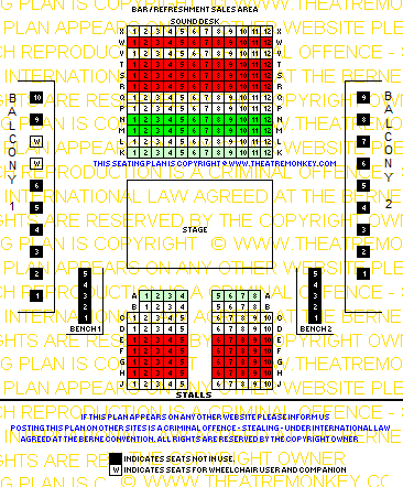 Charing Cross Theatre value seating plan