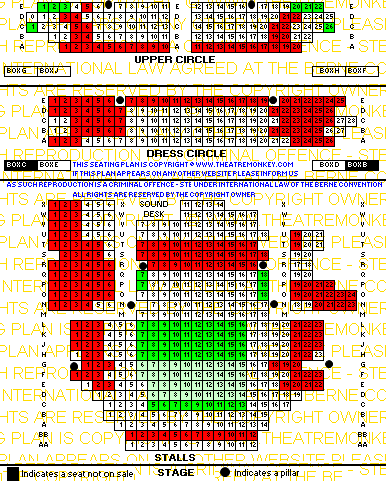 zgarricknov21c.gif Garrick Theatre seating plan showing value for money
