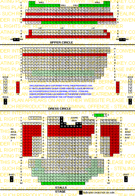 Aldwych Theatre value seating plan