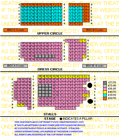 Fortune Theatre Prices Seating Plan