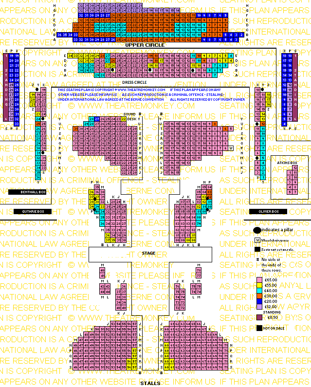 Old Vic Theatre preview price seating plan