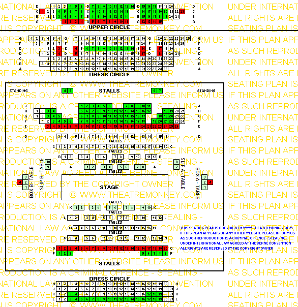 Playhouse Theatre value seating plan