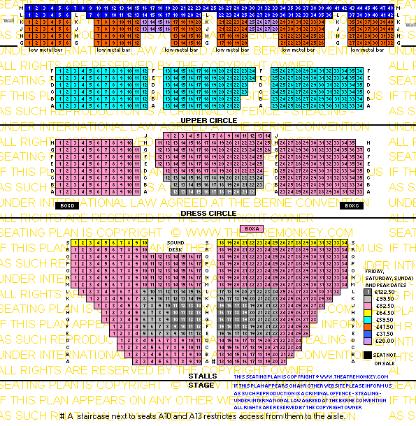 Cambridge Theatre Prices Peak Dates and Weekends