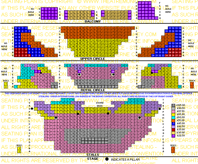 zhermajestysweekcolmar22.gif Her Majesty's Theatre prices seating plan week days
