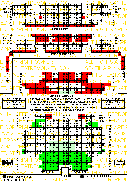 zlyricsept22.gif Lyric Theatre, Shaftesbury Avenue value seating plan