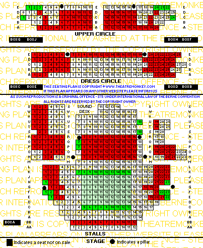 Garrick Theatre seating plan showing value for money