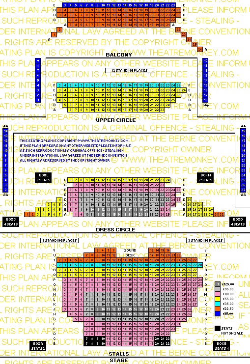 Noel Coward theatre price seating plan