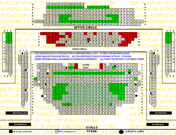 Old Vic Theatre value seating plan