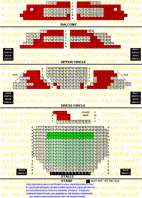 Apollo Theatre Shaftesbury Avenue value Seating Plan