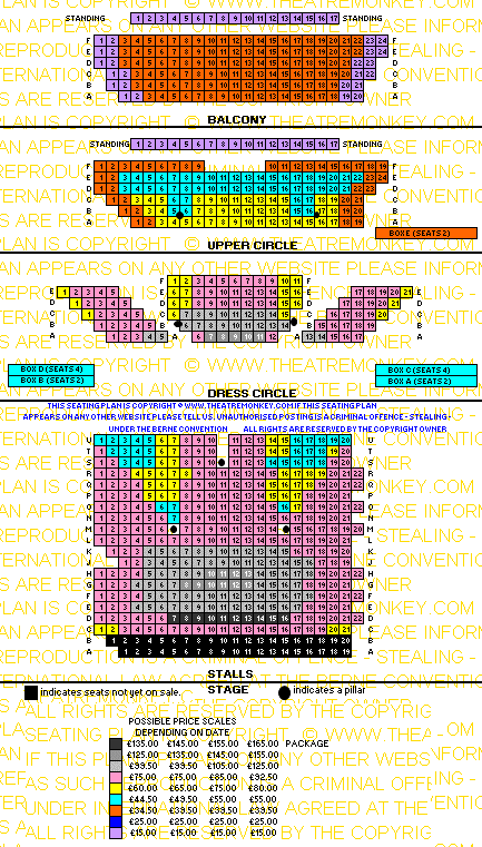 Harold Pinter Theatre price seating plan