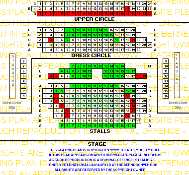 Royal Court downstairs value seating plan