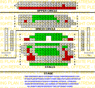 Royal Court downstairs value seating plan