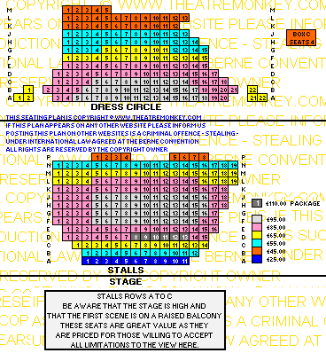 zambassadorscolsept23.gif Ambassadors Theatre prices seating plan