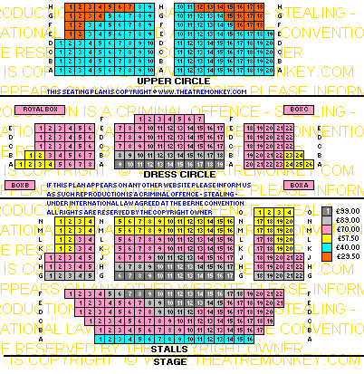 St Martin's Theatre Seating Plan Prices