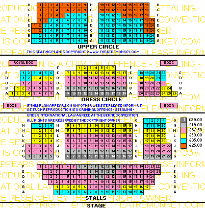 St Martin's Theatre Seating Plan Prices