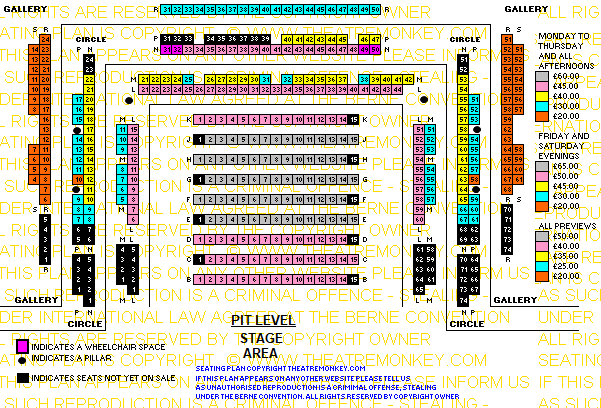 Dorfman prices seating plan
