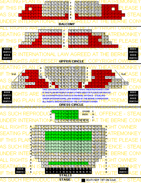 Apollo Theatre Shaftesbury Avenue value Seating Plan