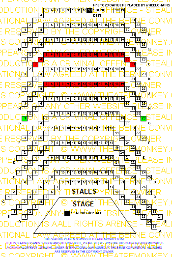 Other Palace Theatre value seating plan