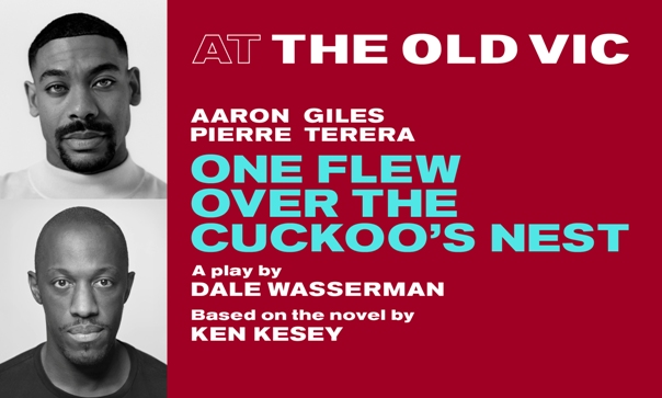 Old Vic Theatre. One Flew Over The Cuckoo's Nest. Advertising banner.